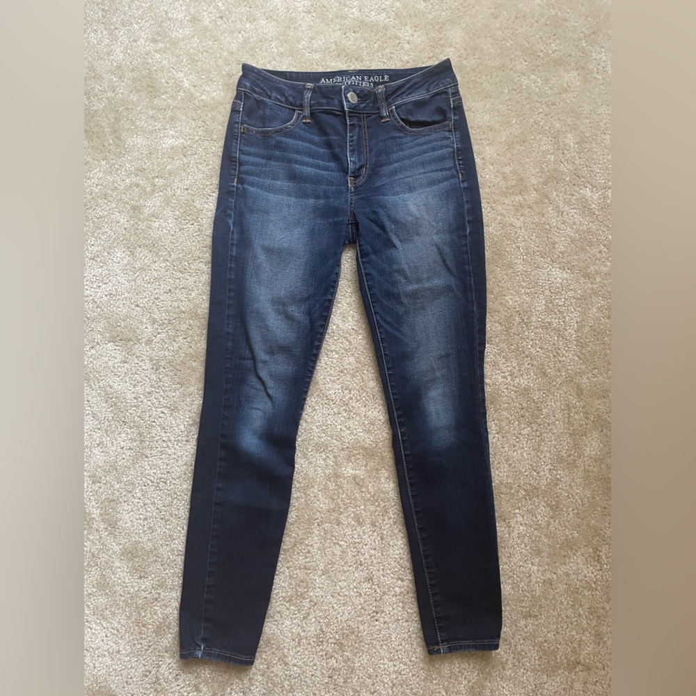 American Eagle Outfitters Blue Denim Skinny Jeans/Jeggings